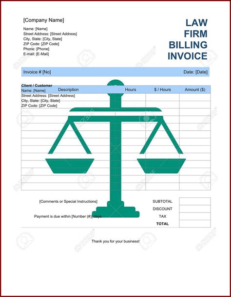 Law Firm Invoice Template Word Template 1 Resume Examples Ojyqa55yzl