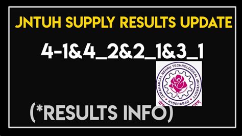 JNTUH 4 1 4 2 2 1 3 1 RESULTS UPDATE JNTUH UPDATES 2021 JNTUH