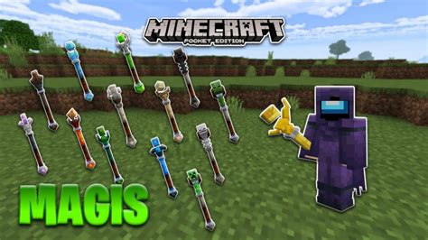 Bastones M Gicos Addon Magis Para Minecraft Pe Youtube