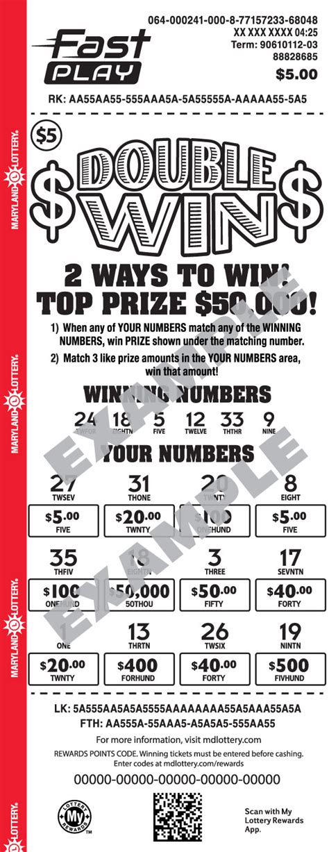 Double Win – Maryland Lottery