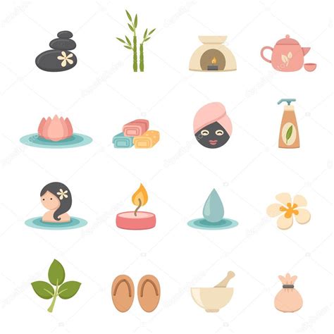 Spa Icons Stock Vector Image By ©jehsomwang 45220781