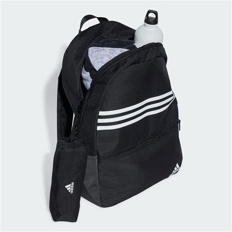 Adidas Classic Horizontal Stripes Backpack Black Adidas Uae