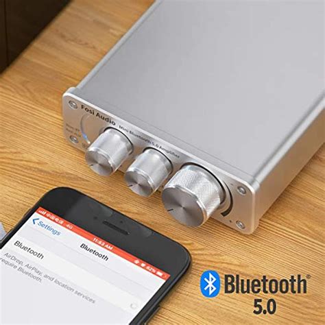 Fosi Audio Bt A S Bluetooth Stereo Audio Receiver Amplifier W