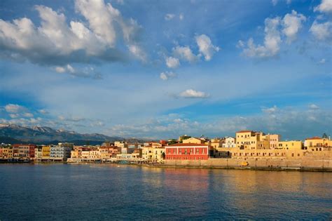 Premium Photo Picturesque Old Port Of Chania Crete Island Greece