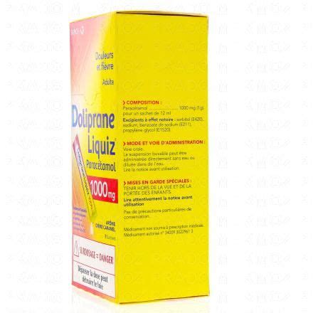 Doliprane Liquiz Mg X Sachets M Dicament Conseil Pharmacie