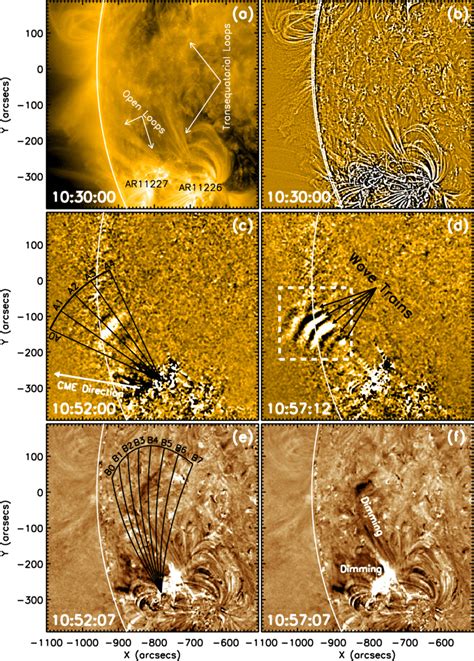 Overview Of The Wave Event A Aia B The Filtered Image Of