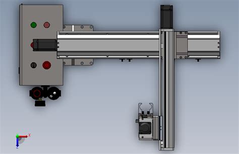 悬臂型xyz三轴模组滑台3d图纸桁架xyz三轴直角坐标型机械手sw模型solidworks 2016模型图纸下载 懒石网