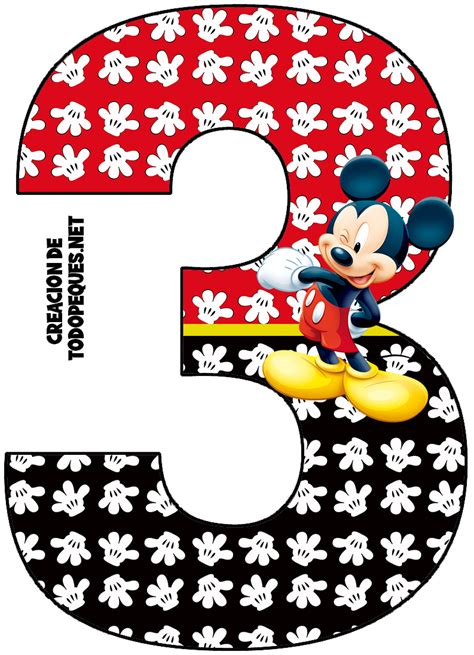 Mickey Numero 3 Todo Peques