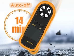 Ruzizao Handheld Anemometer Digital Wind Speed Meter Air Flow Velocity