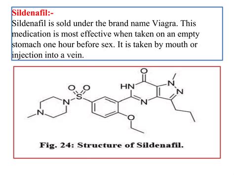 Drugs For Erectile Dysfunction Medicinal Chemistry Ppt