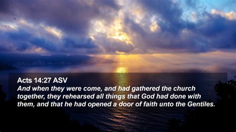 Acts 14 27 Asv Desktop Wallpaper And When They Were Come And Had Gathered The