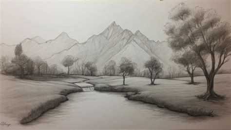 18 Easy & Beginner-friendly Landscape Drawing Ideas