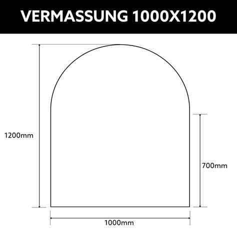 Funkenschutzplatte Glas In Rundbogenform Soglas