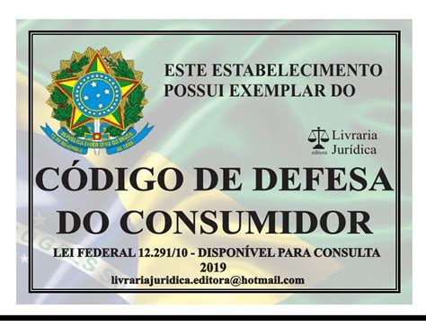 Exemplar Do Codigo De Defesa Do Consumidor Atualizado Novo Exemplo