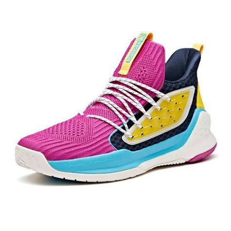 Anta Klay Thompson Kt4 Splash 1 Mens Basketball Sneakers Purpleyellowblue