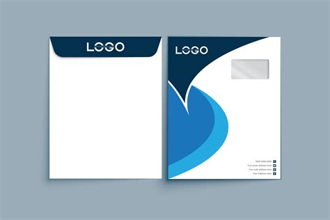 A4 Envelope Vector Template Design Gráfico Por Ju Design · Creative Fabrica