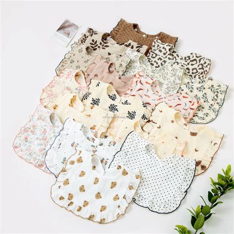 Muslin Baby Bibs Baby Bandana Drool Bibs 100 Cotton Unisex Boys Girls