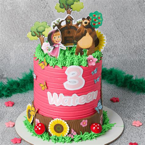 Rim Leaflet Premise Masha And The Bear Cake Design Explicitly Classmate