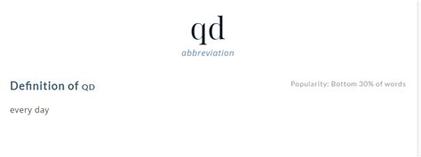 QD Medical Abbreviation - (Meaning, Terms, Definition on Prescription)