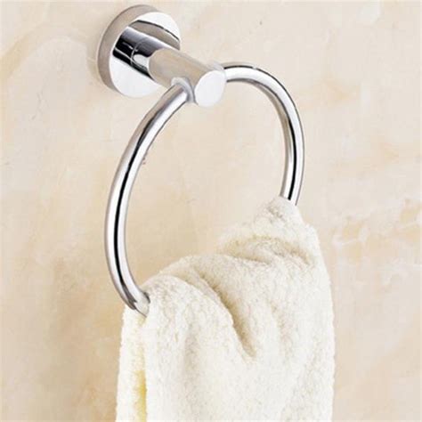 Chrome Towel Ring Hand Rack Holder Wall Mount Mounted Bathroom Round Polished 898149544239 | eBay