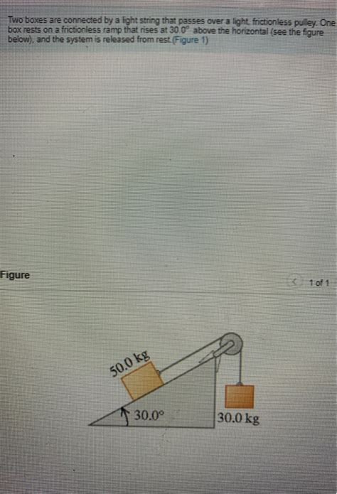 Solved Two Boxes Are Connected By A Light String That Passes