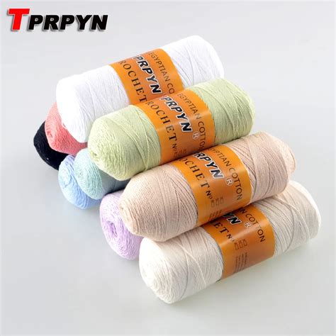 TPRPYN 1Pc 90g 8 Lace Cotton Yarn For Crocheting Knitting By 1 25mm