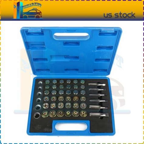 Pc Oil Pan Drain Sump Plug Key Set Thread Repair Tool Kit Set Drain