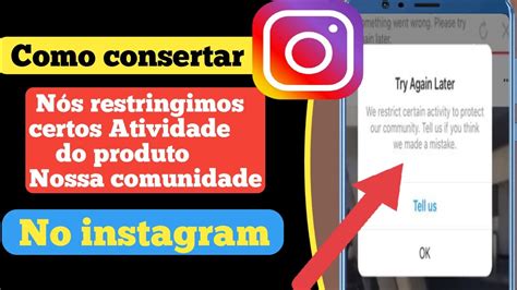 Instagram Restringimos Determinadas Atividades