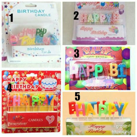 Jual Lilin Huruf Lilin Happy Birthday Set Shopee Indonesia