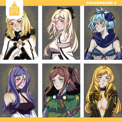 drakengard  intoners gold foil print yuenris ko fi shop