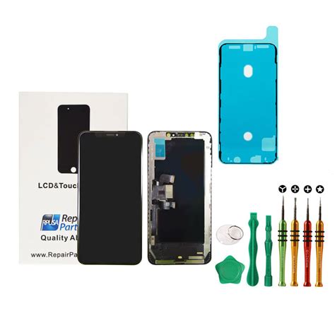 Apple :: Shop By Part :: Screen Repair Kits :: iPhone XS MAX Black Premium Soft OLED Glass ...