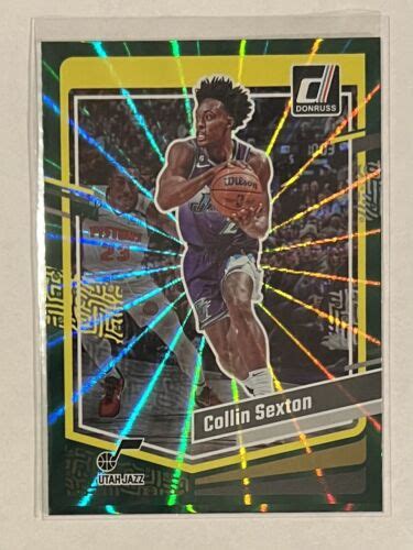 Panini Donruss Basketball Collin Sexton Green Laser Holo