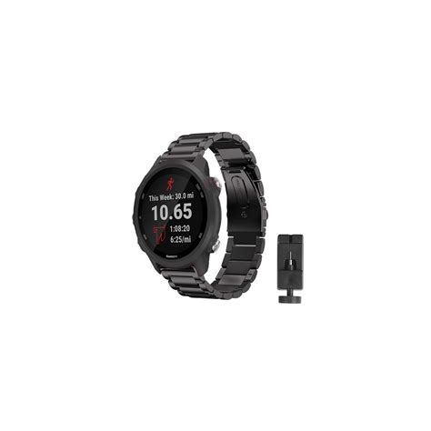 Armband rostfritt stål GARMIN Forerunner 245 245M Svart Elgiganten