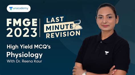 Fmge Last Minute Revision High Yield Physiology Mcq S Dr Reena