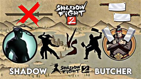 Defeating Butcher Without Weapon Gameplay Act Shadow Fight