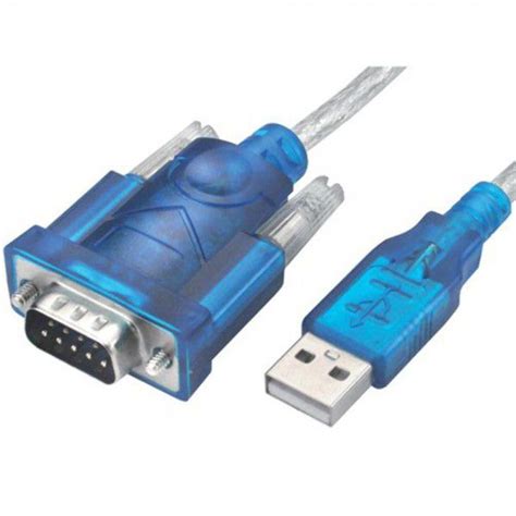 Cabo Conversor Porta Serial Rs Usb Azul Bt A Intervia