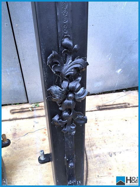 Pair Of Ornate Decorative Gate Posts With Gudgeons 150mm Square X