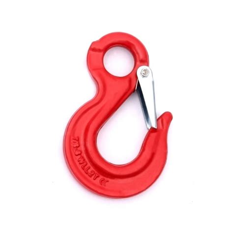 High Quality Eye Sling Hook With Latch Grade Chain Hooks