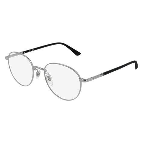 Gucci Gg O Eyeglasses Men Black Round Mm Gucci