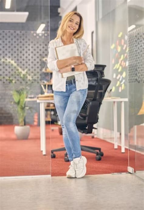 Office Outfits With Sneakers Women