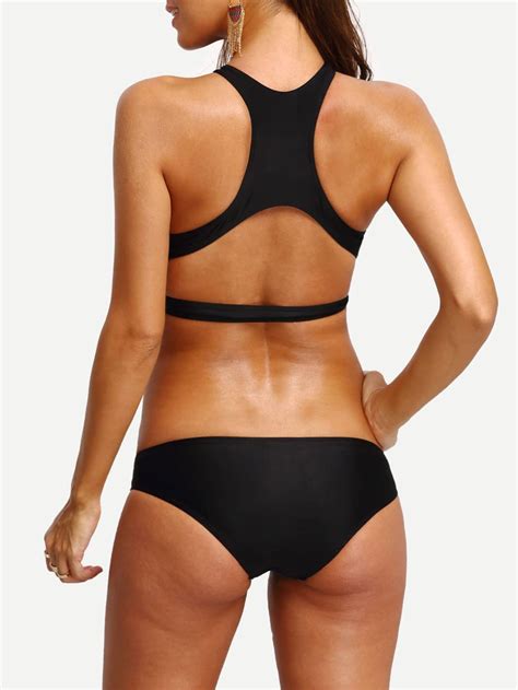 Cutout Cross Wrap Bikini Set SheIn Sheinside