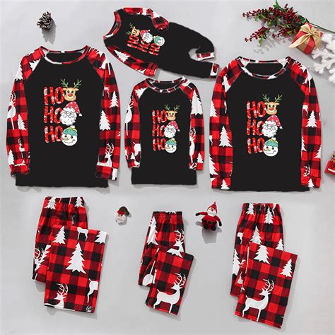 Christmas family plaid print matching pajamas – Minimewear