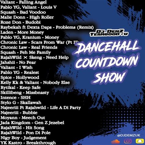 Stream Dancehall Countdown 22 3 24 By Dj Demz Djdemzuk Listen Online