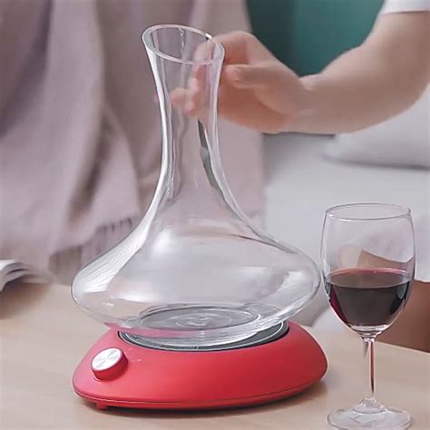 Pwpsg Electric Wine Aerator Smart Wine Decanter Spinners Automatic