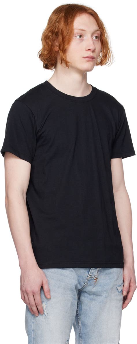 Naked Famous Denim Black Circular T Shirt Naked And Famous Denim