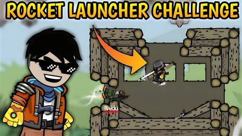 Rocket Launcher Only Challenge In Mini Militia Youtube