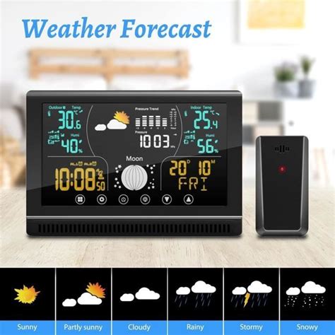 Station Meteo Interieur Exterieur Sans Fil Station Meteo Connectee Avec