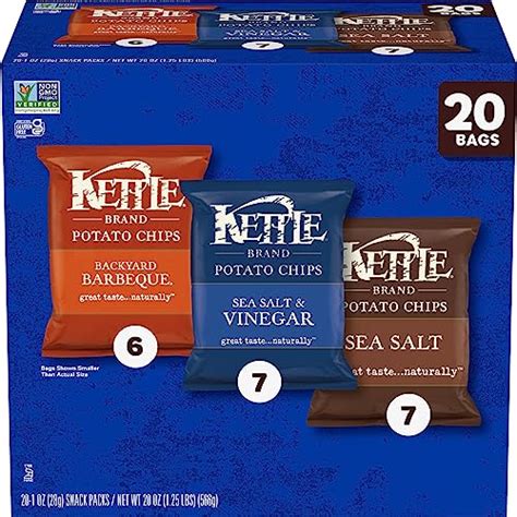 20 Ct Kettle Brand Potato Chips Variety Pack - Cheetah Dealz