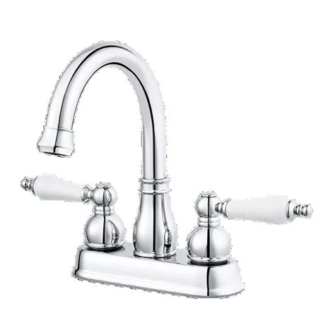 Polished Chrome Henlow Lf 048 Hecc 2 Handle 4 Centerset Bathroom Faucet Pfister Faucets