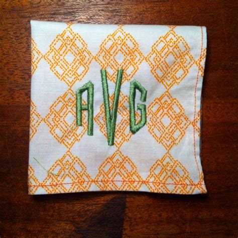 Monogrammed cocktail napkins | Monogram cocktail napkins, Crafts ...